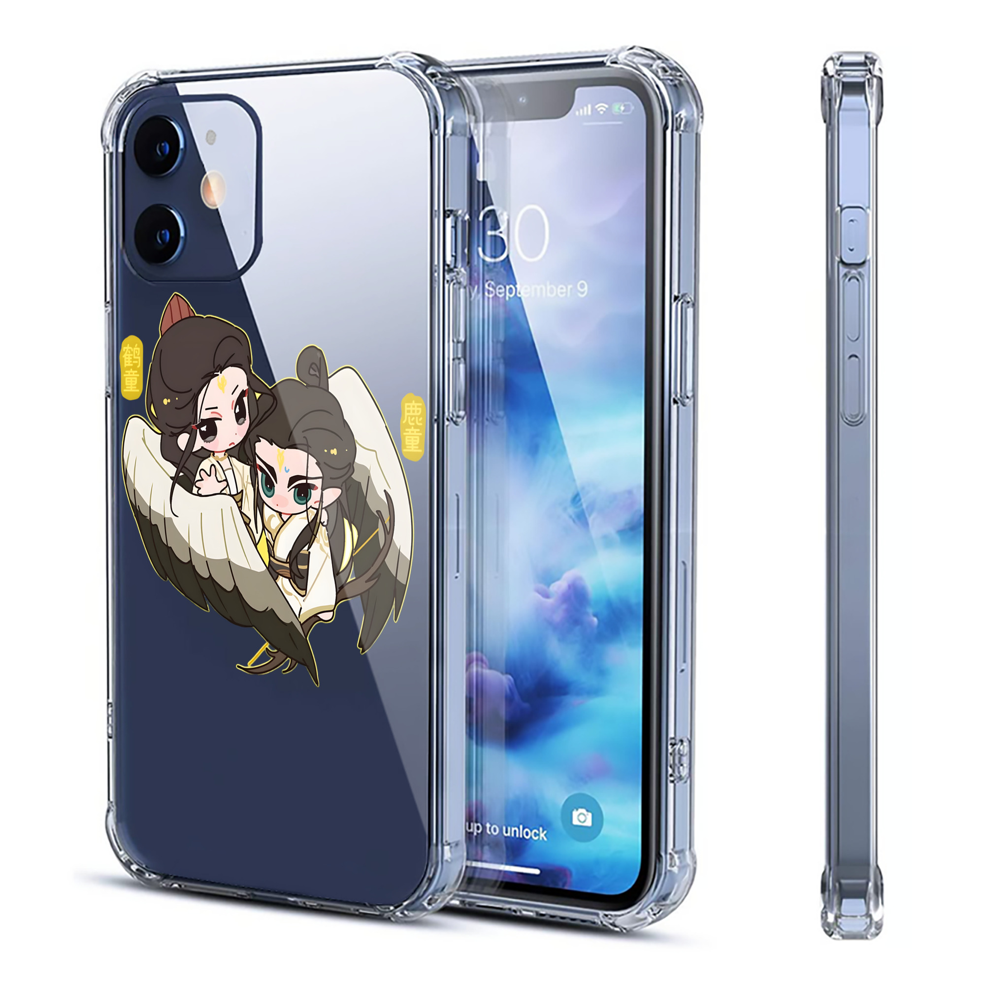 （画像用） Ne Zha 2 ナタ 魔童の大暴れ 【iPhone 12シリーズ対応】透明スマホケース（クリアソフトケース）